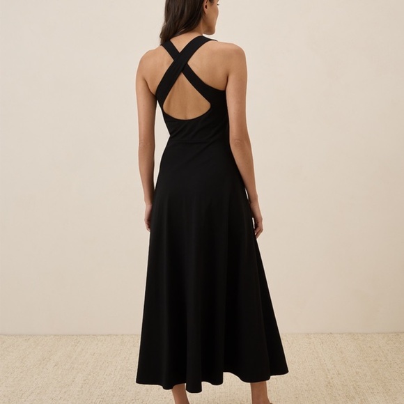 Pact Open Back Maxi Dress in Black - Picture 3 of 8